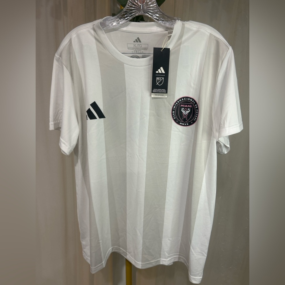 Adidas Inter Miami Lionel Messi #10 MLS Soccer Jersey Youth XL White NWT
